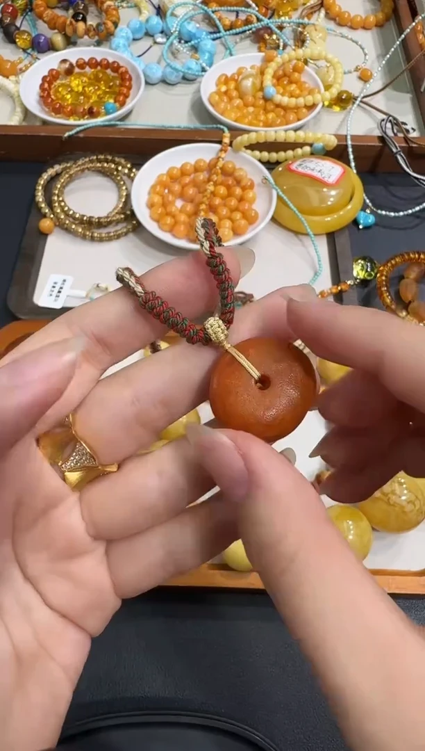 琥珀颈饰未镶嵌X0916-1195-264