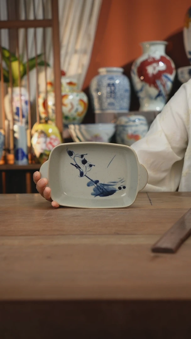 瓷片 景德镇设计师釉下手绘陶瓷餐具