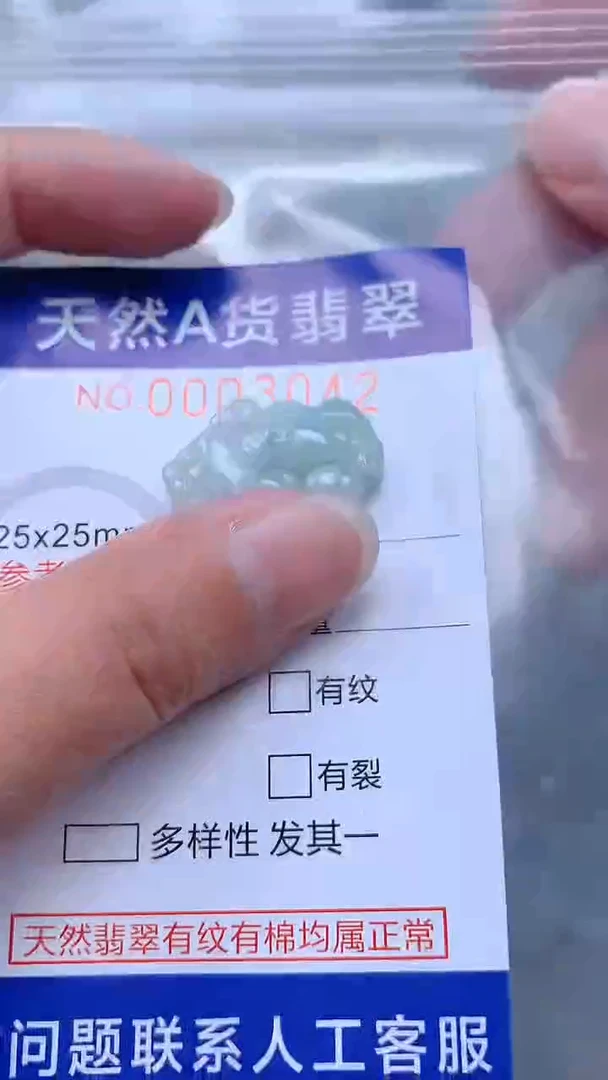 翡翠未镶嵌吊坠(不含链)1