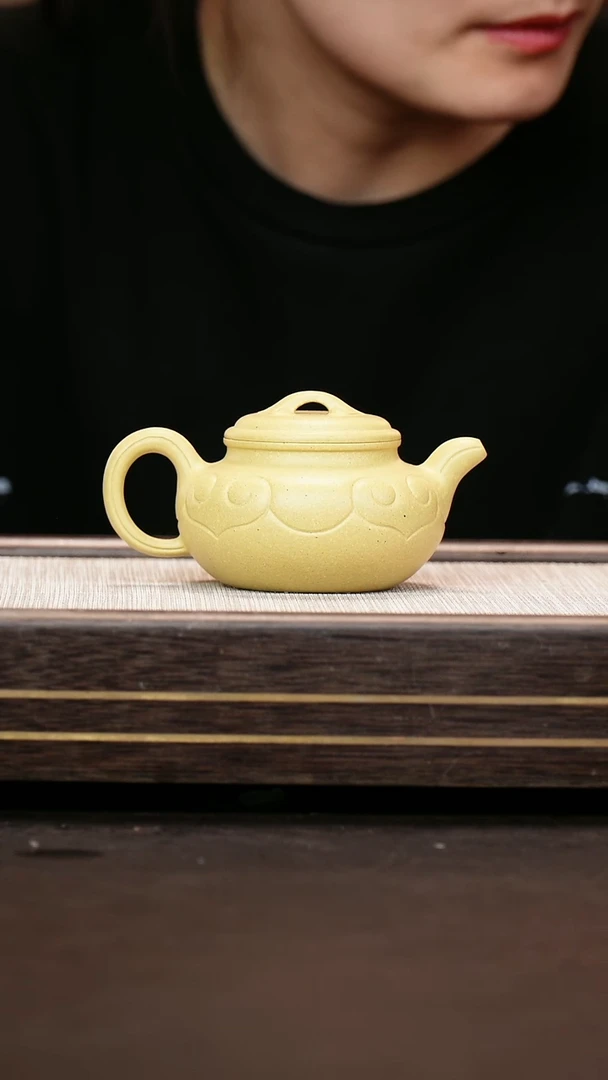 茶壶紫砂本山绿泥  仿古如意   范