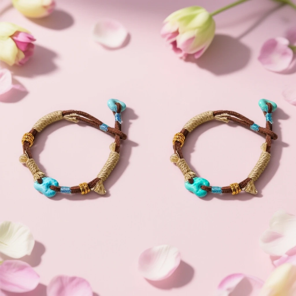 绿松随型扣子编绳单圈（微瑕）（多样性发其一）ZB00228