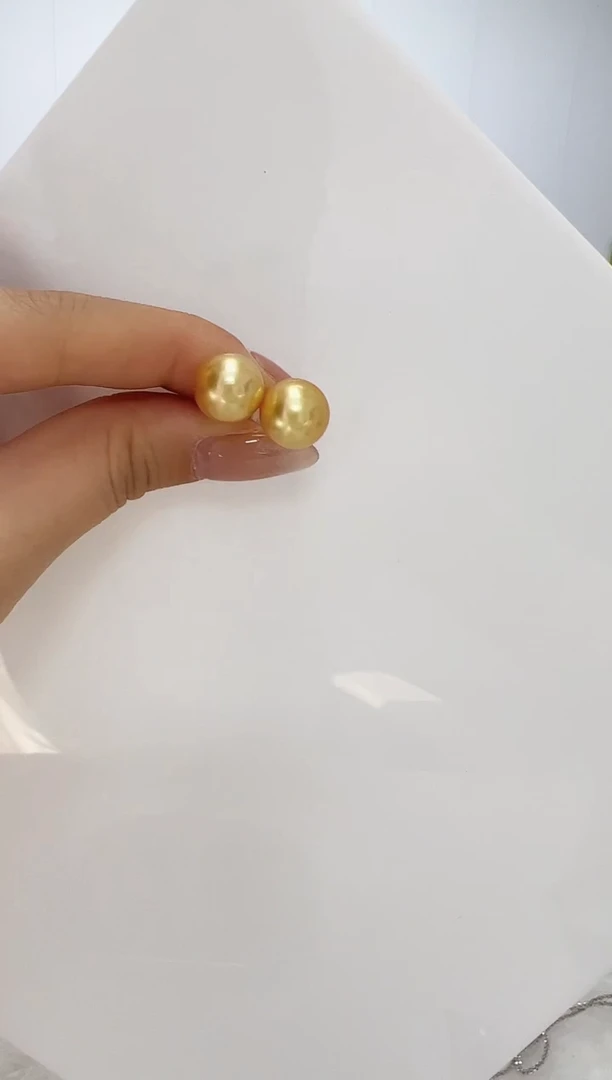 【闪购商品】海水珍珠DA18K金镶嵌耳钉 11 SS168