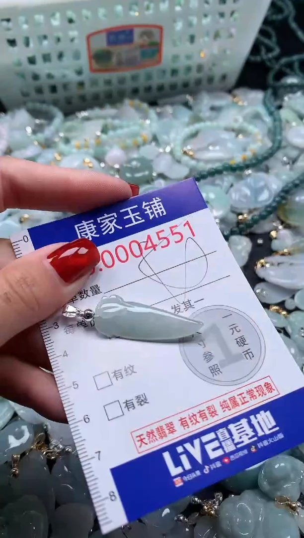 翡翠未镶嵌吊坠(不含链)4551