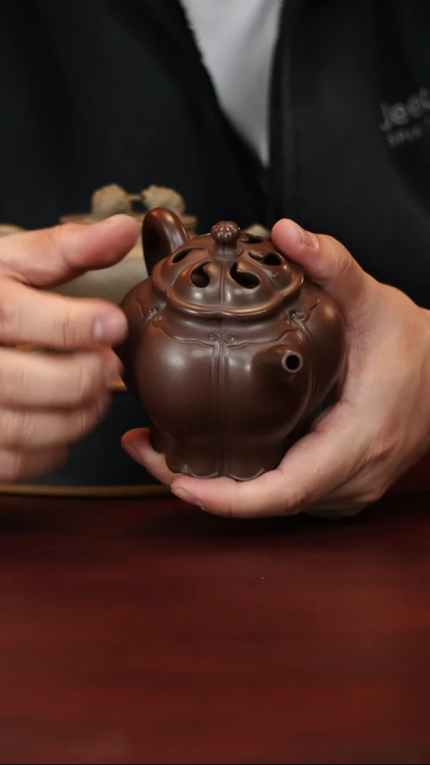 茶壶紫砂 周蕙萍--手工--筋纹