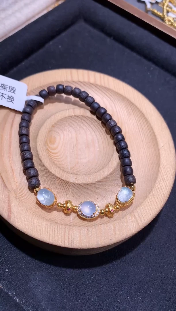 银S925镶嵌手串翡翠手串