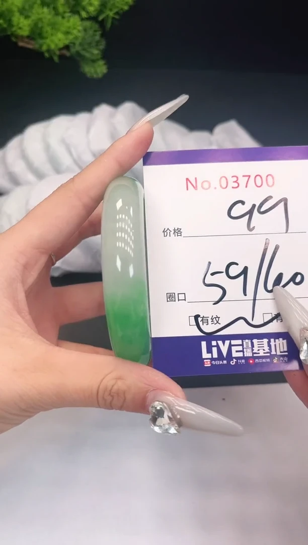 未镶嵌手镯翡翠3700