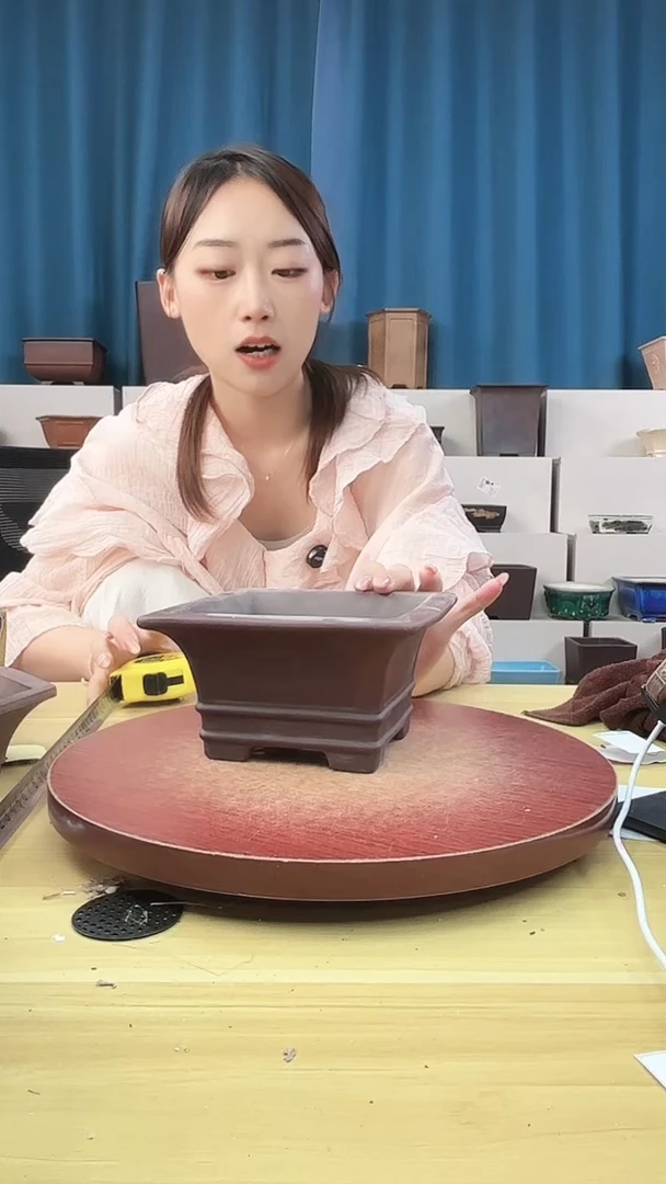 紫砂花盆花盆浅草紫砂花盆