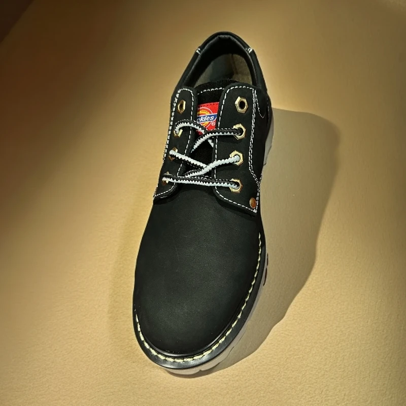 Dickies男款头层牛皮低帮系带马丁靴203M50LXS82-黑色