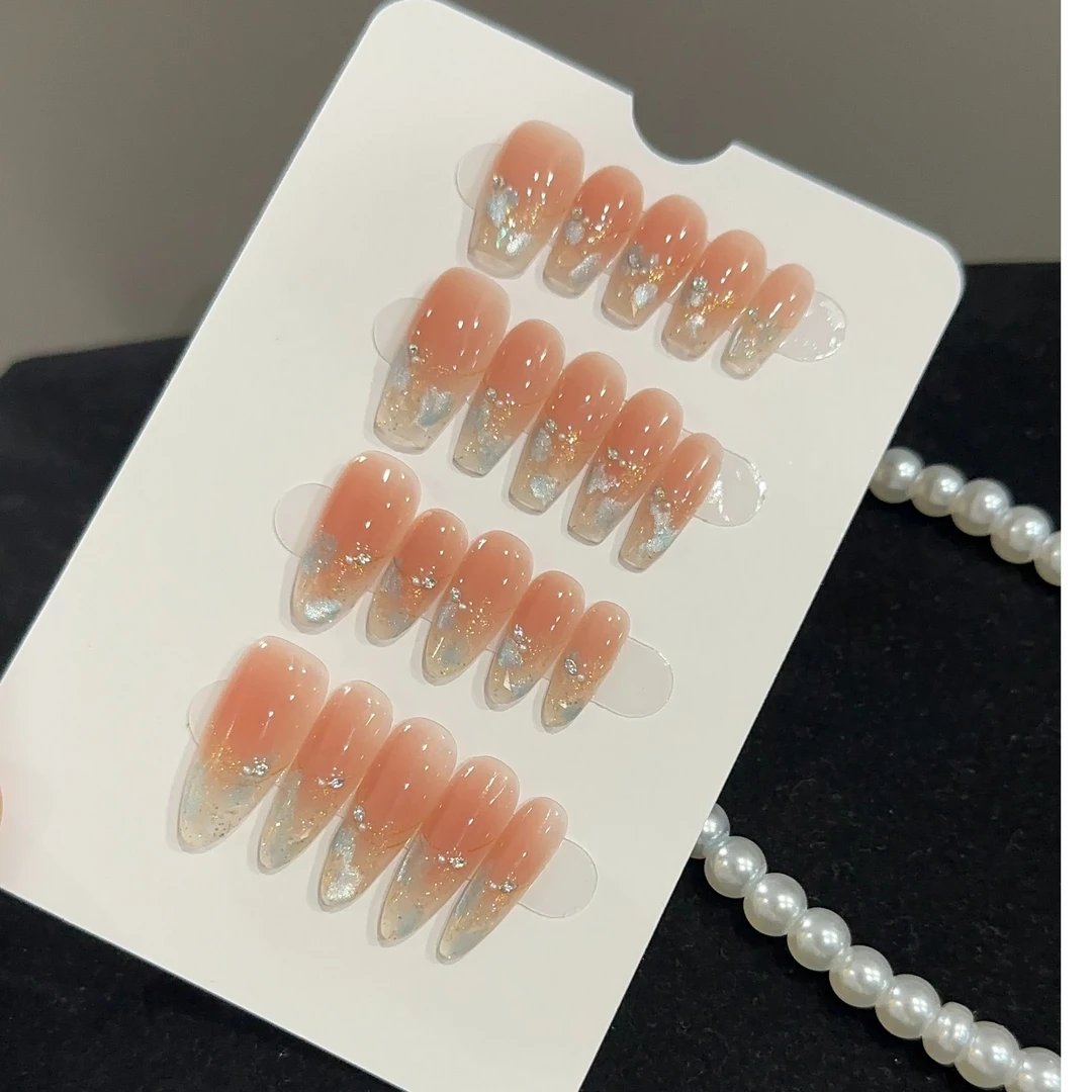 【冰琉璃】新款手工定制穿戴甲美甲成品美甲贴片10片