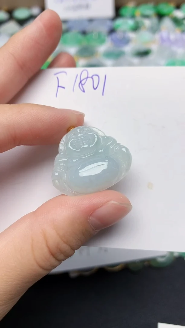 颈饰18K金镶嵌翡翠天然缅甸A货翡翠百元以上9元证书费自理