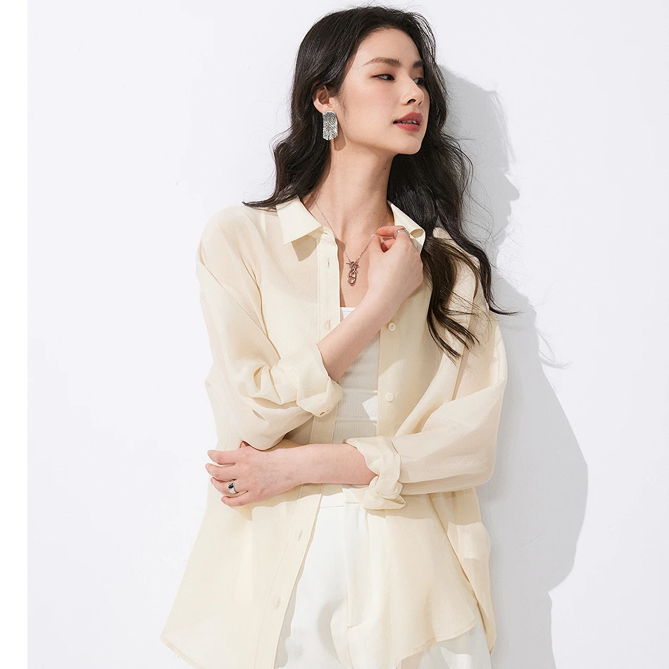 【5月新品】醋酸桑蚕丝衬衫353604007