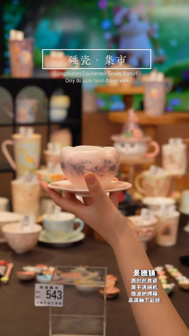 杯子563{蝉翼}玉泥手捏设计师款
