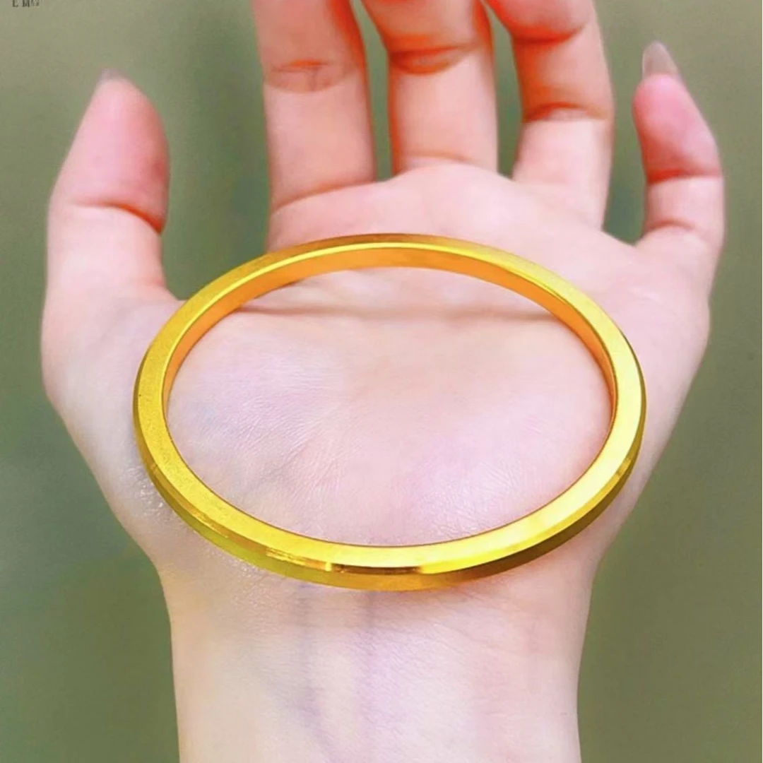 铜合金手镯 SL新中式国潮风气质时尚经典古法实心筷子手镯
