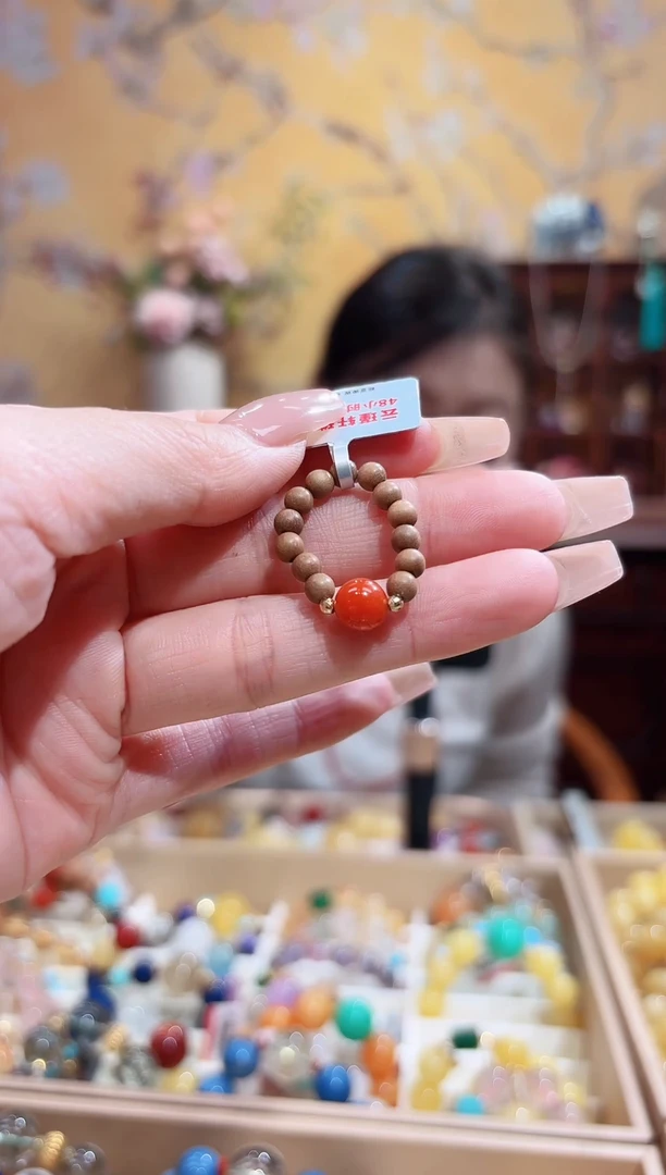 未镶嵌戒指南红玛瑙戒指