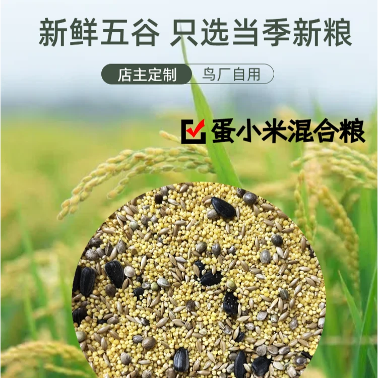 自制【蛋小米混合粮】小太阳玄凤鹦鹉饲料鸟食