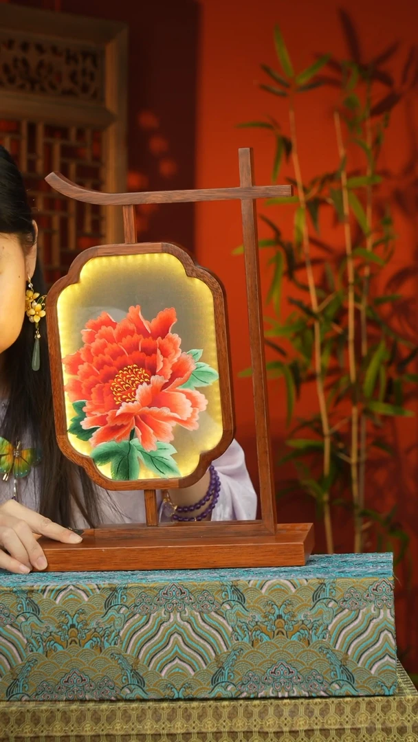 刺绣非遗苏绣纯手工双面绣摆件