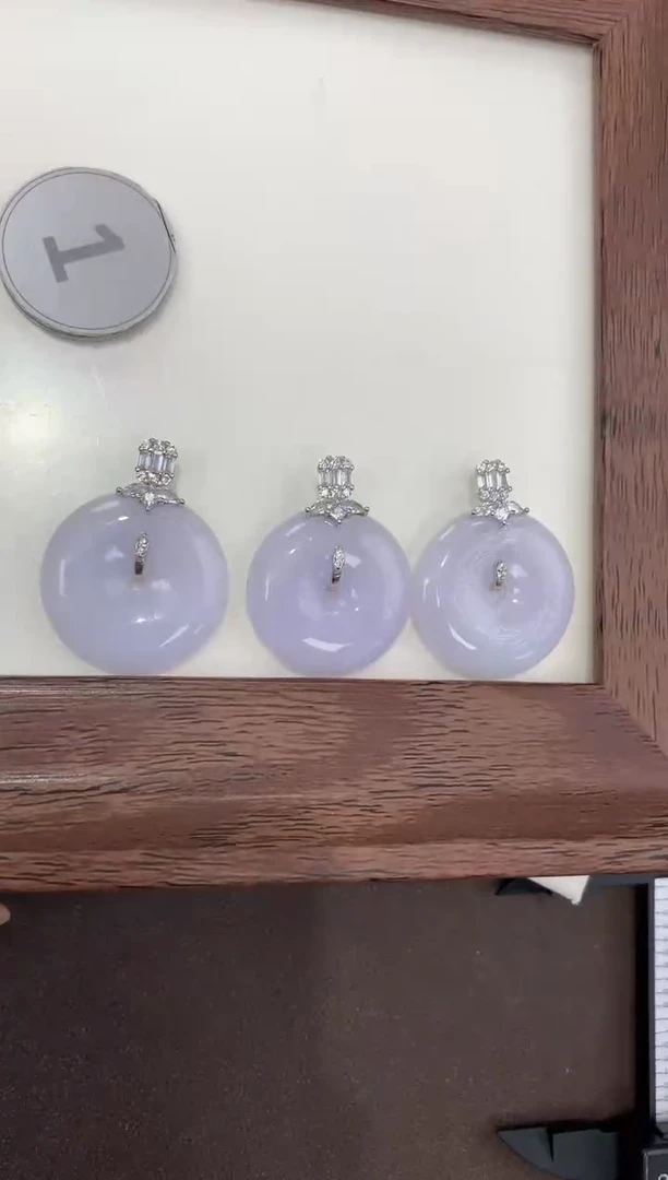 颈饰银S925镶嵌翡翠天然缅甸a货翡翠(多样性发其一