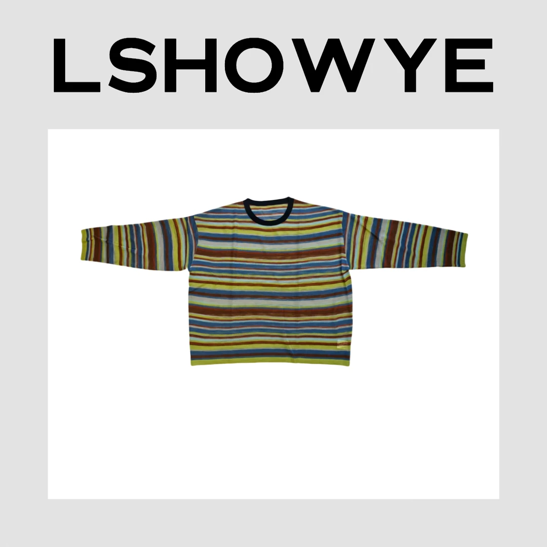 LSHOWYE｜圆领撞色条纹长袖 755-1920