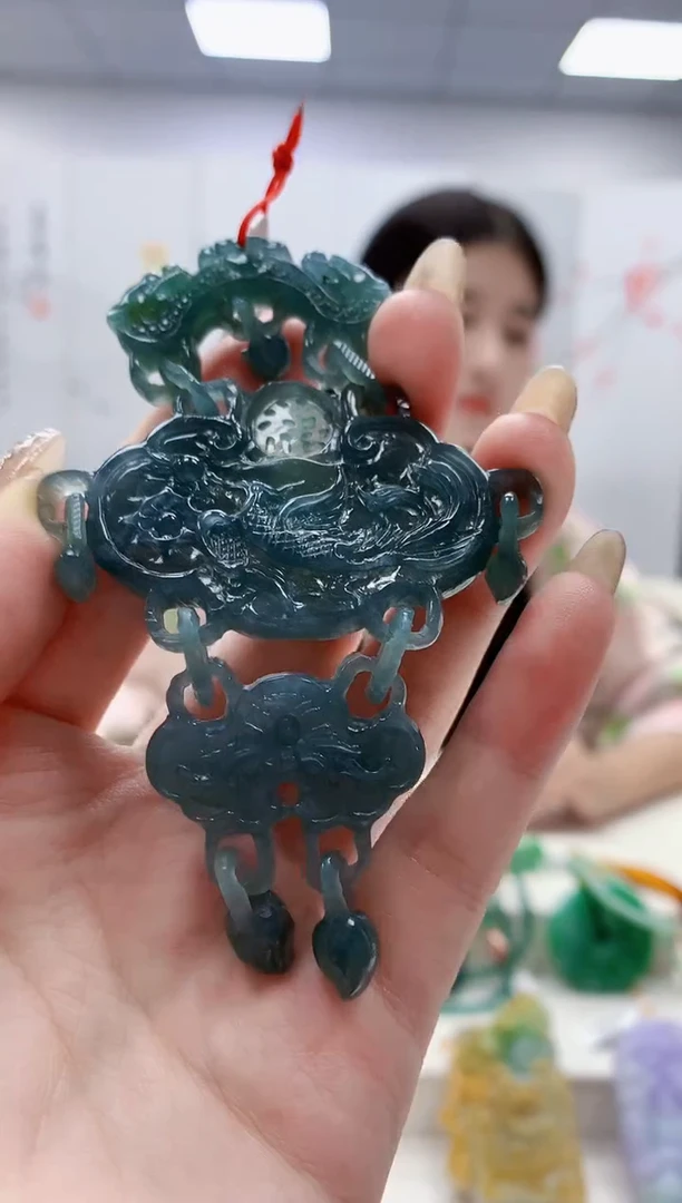 未镶嵌定制翡翠4812jw-毛货挂件73