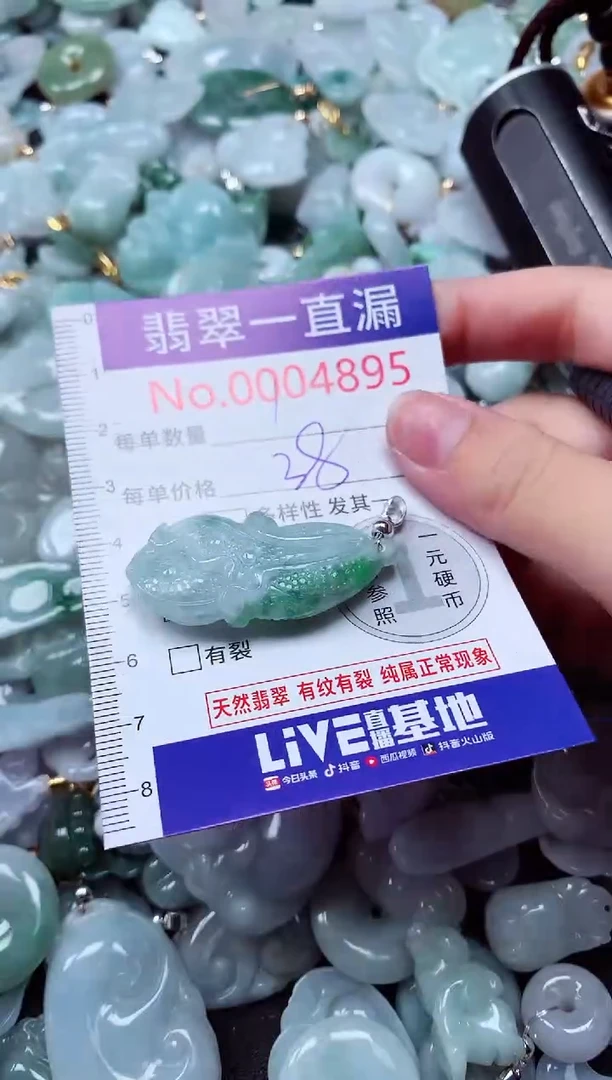 吊坠(不含链)未镶嵌翡翠4895