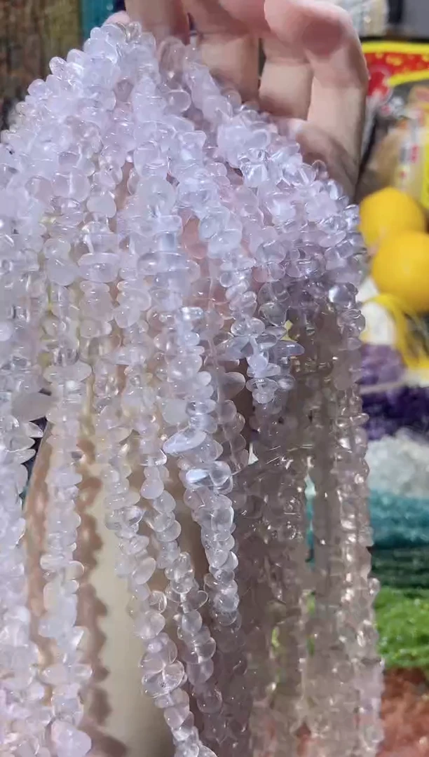 未镶嵌珠宝半成品水晶AA粉水晶·
