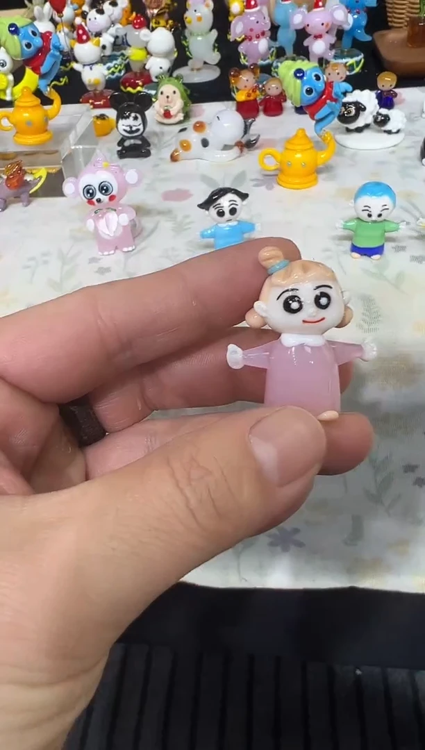 手工艺品琉璃小*小女孩