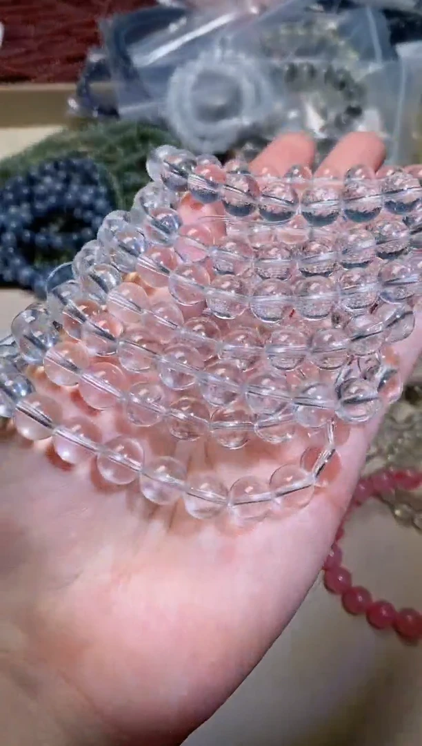 水晶手串未镶嵌白水晶