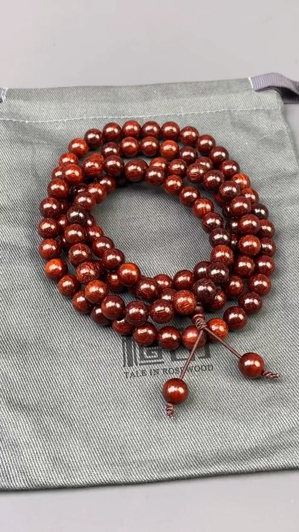 【闪购商品】檀香紫檀（小叶紫檀）手串/手链印度小叶紫檀 0.8x108