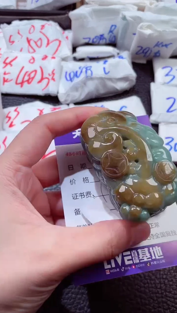 翡翠未镶嵌颈饰00015911