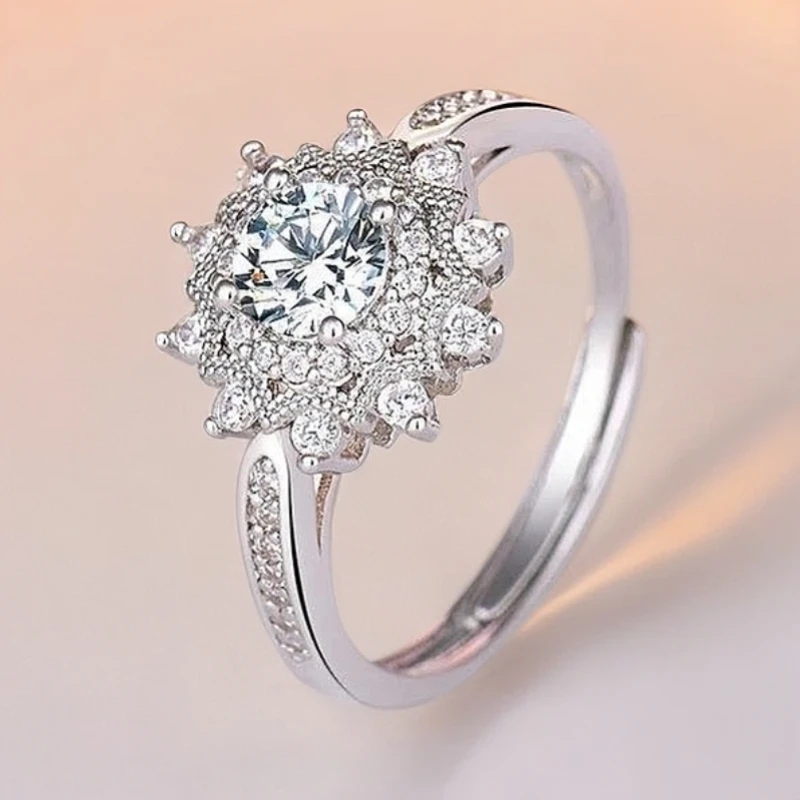 情侣结婚 求婚时尚款密镶花型 情侣对戒 套装-JC-2C