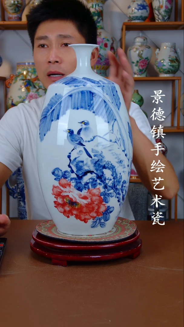 现代景德镇手工手绘陶瓷摆件22
