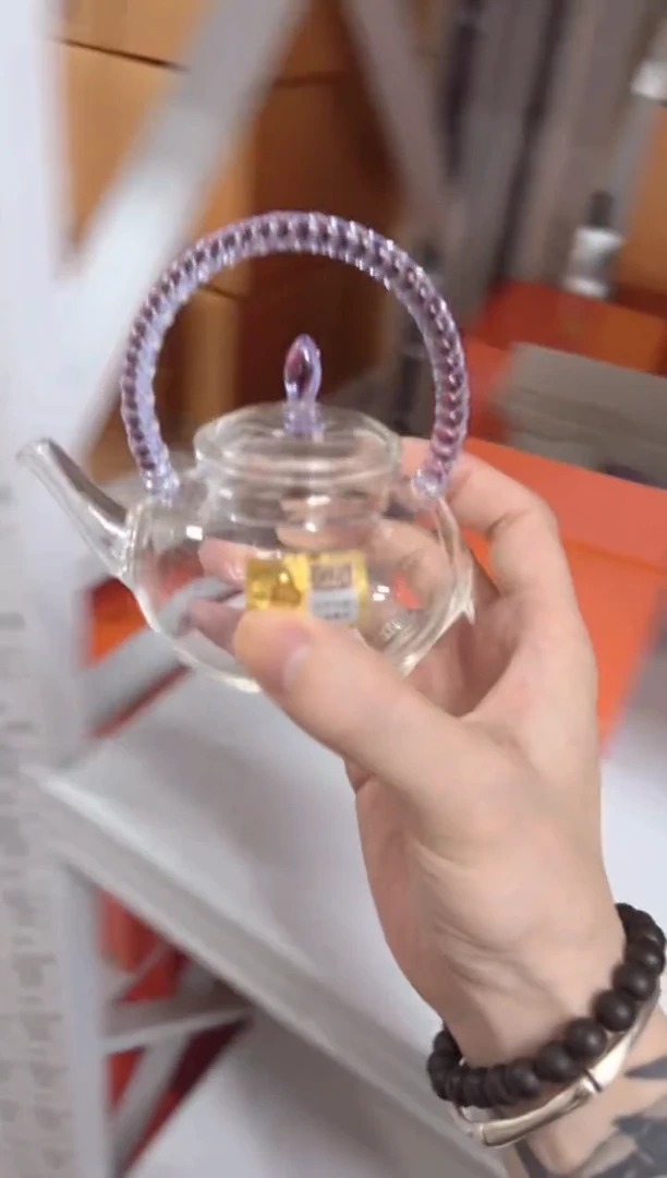 禾器珠连壶浅紫色