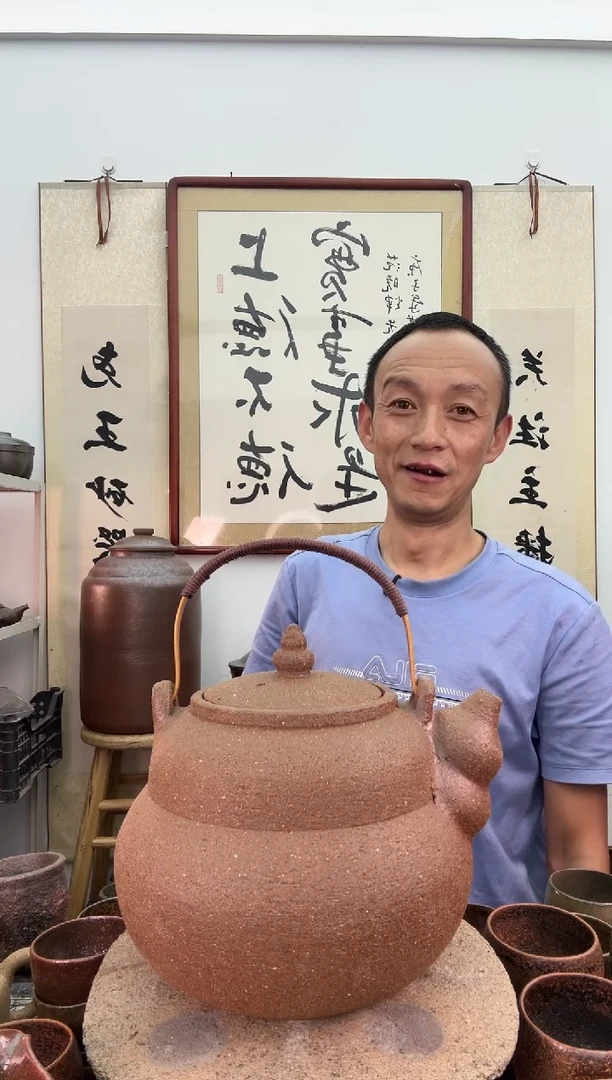 全手工红色活动把宝葫芦提梁壶非遗技艺