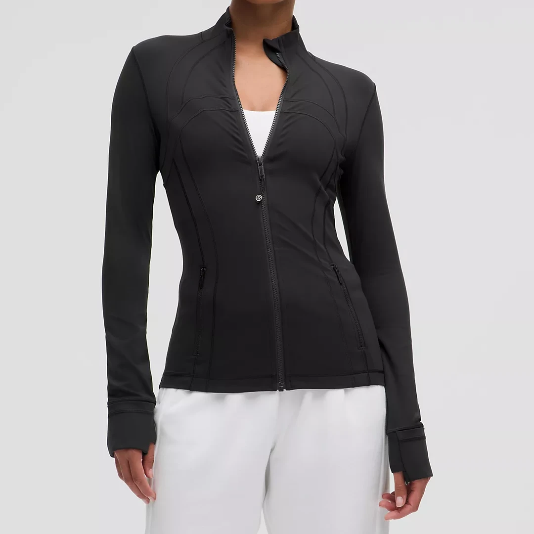 lululemon/露露乐蒙Define Nulu运动休闲长款修身立领女瑜伽外套