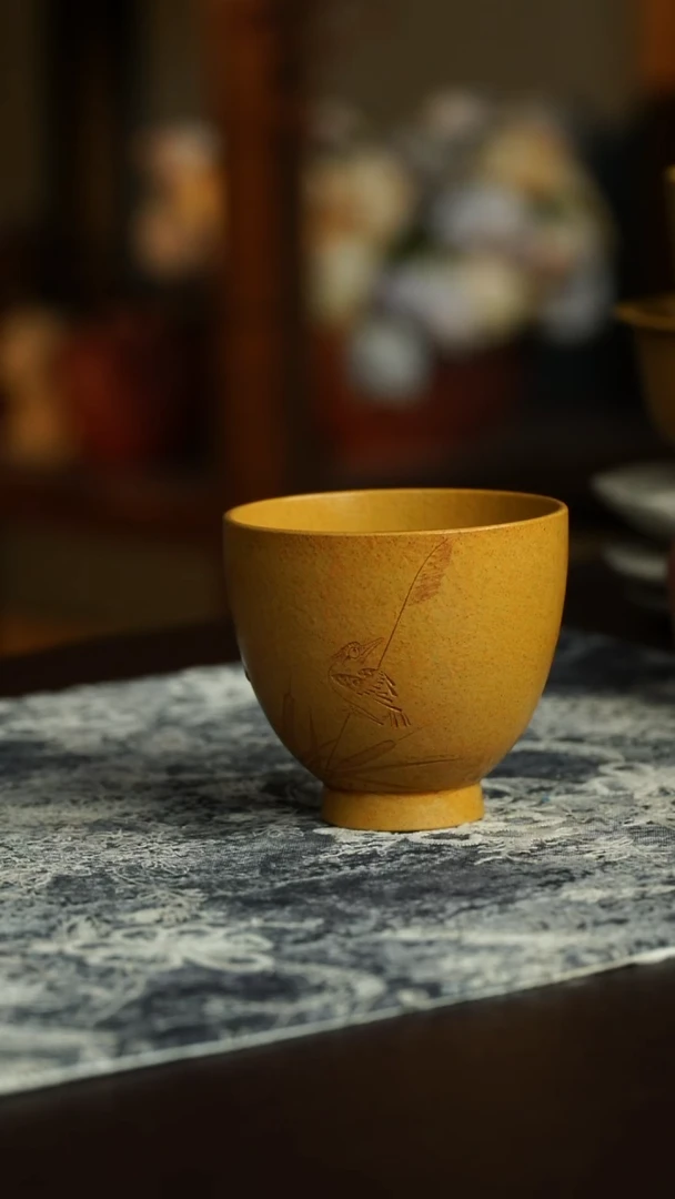 茶杯紫砂13号宜兴紫砂原矿作品