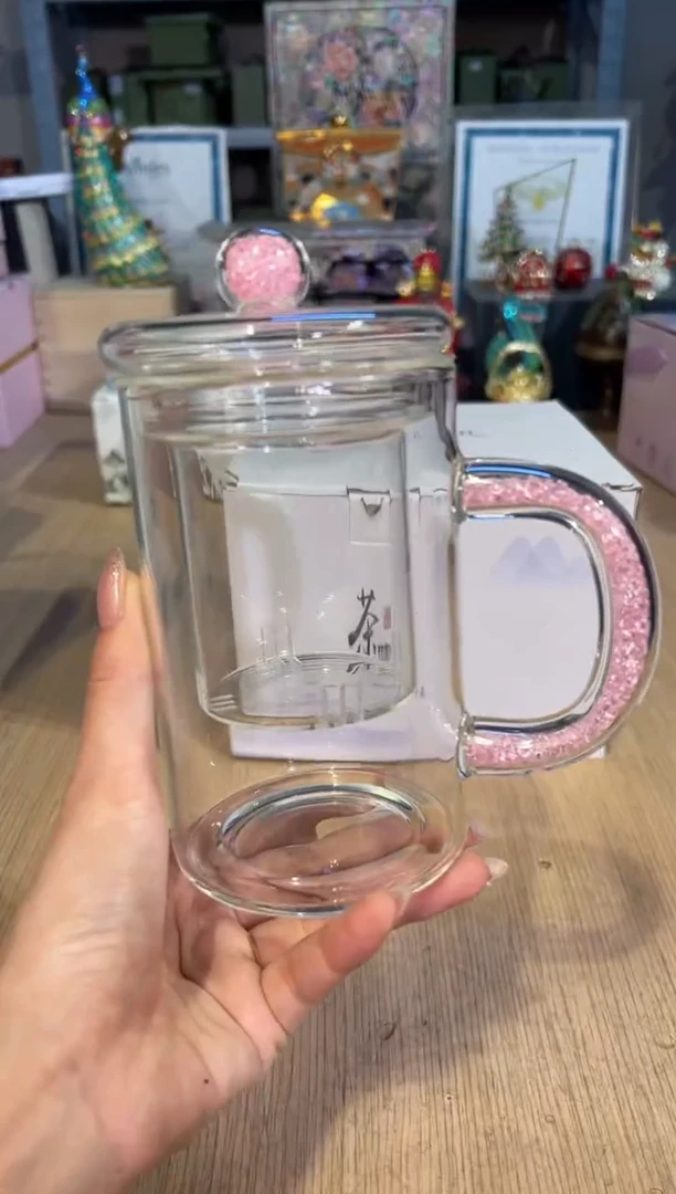 【闪购商品】杯12粉钻办公杯