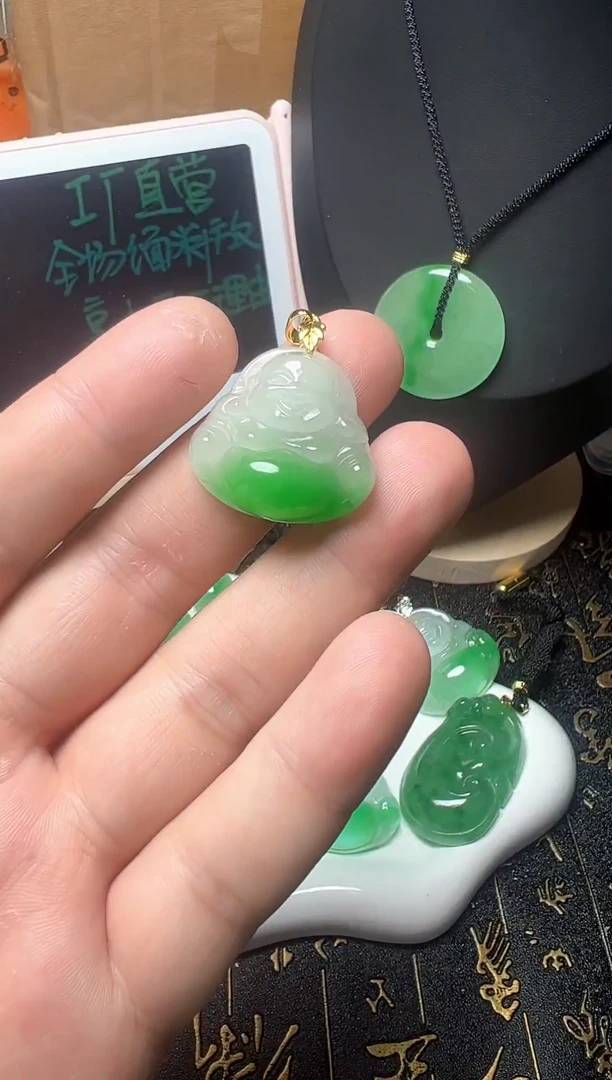 颈饰未镶嵌翡翠所见即所得，一图一物