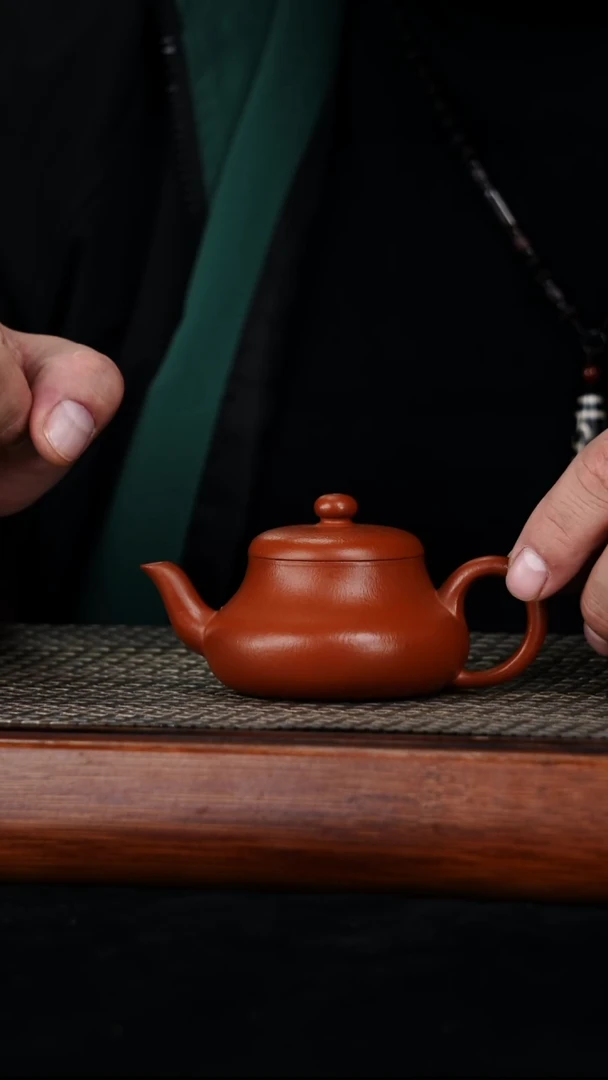 茶壶紫砂原矿朱泥君德120cc