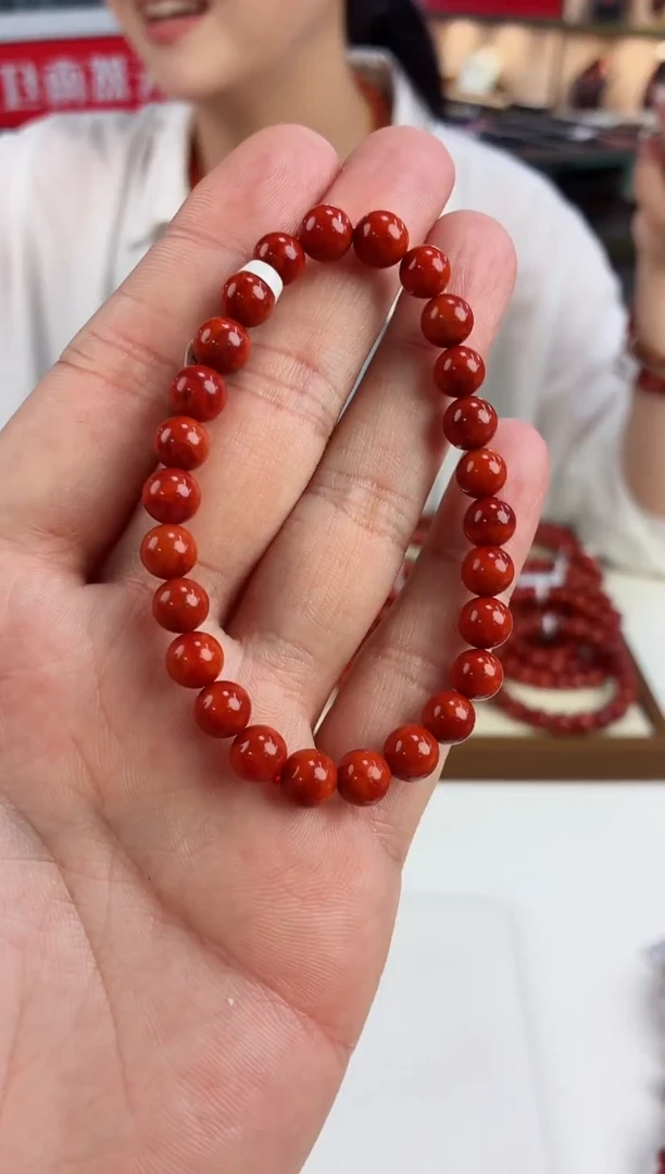 未镶嵌瓦西手串7*南红玛瑙一个/条