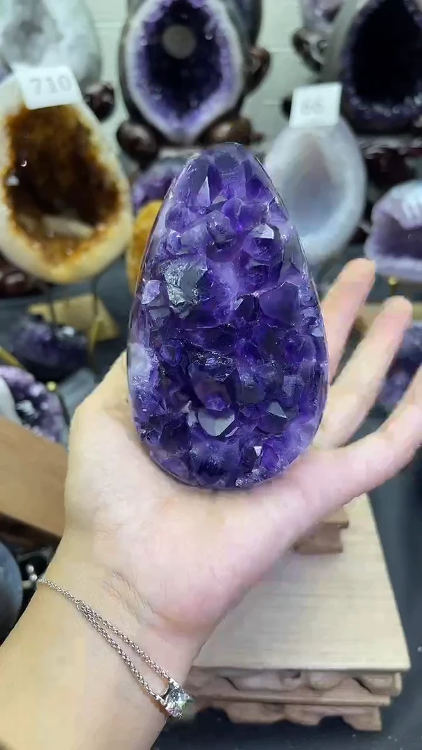 未镶嵌大型摆件（非配饰）紫晶95号龙蛋