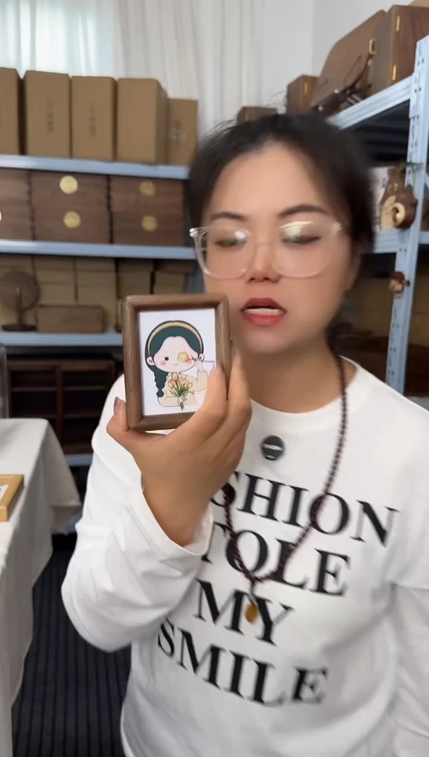 木4寸北美黑胡桃相框