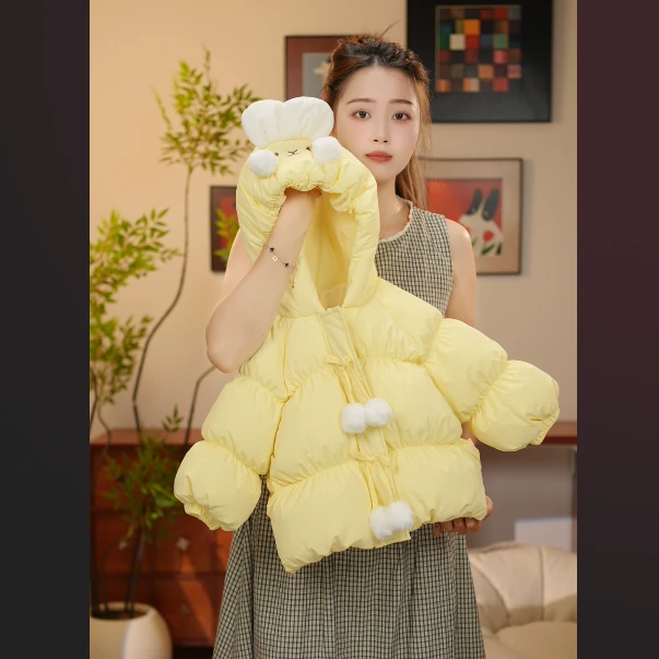 【YN童品】白鸭绒羽绒服冬季连帽女童保暖卡通款甜美韩版时尚加厚