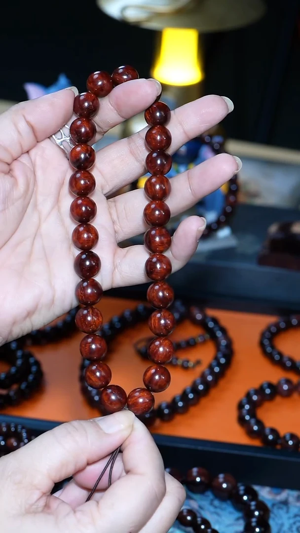 手串/手链小叶紫檀【MOYU】印度小叶紫檀 龙鳞 1.2 文玩潮款手持