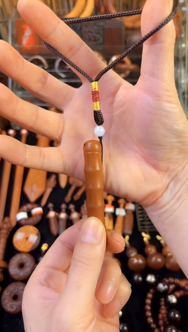 木木雕款雷枣老料大文昌笔