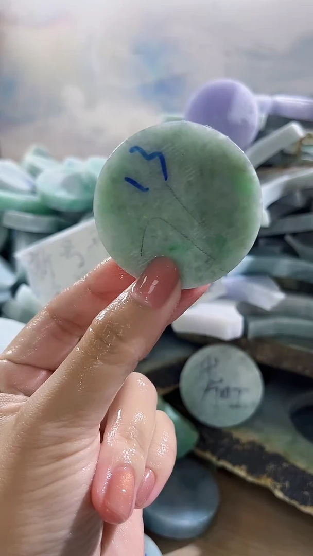 颈饰未镶嵌翡翠翡翠缅甸翡翠A货钟65