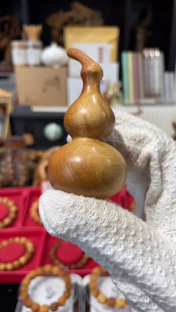 崖柏微瑕8*4葫芦太行崖柏不退换闪电纹理