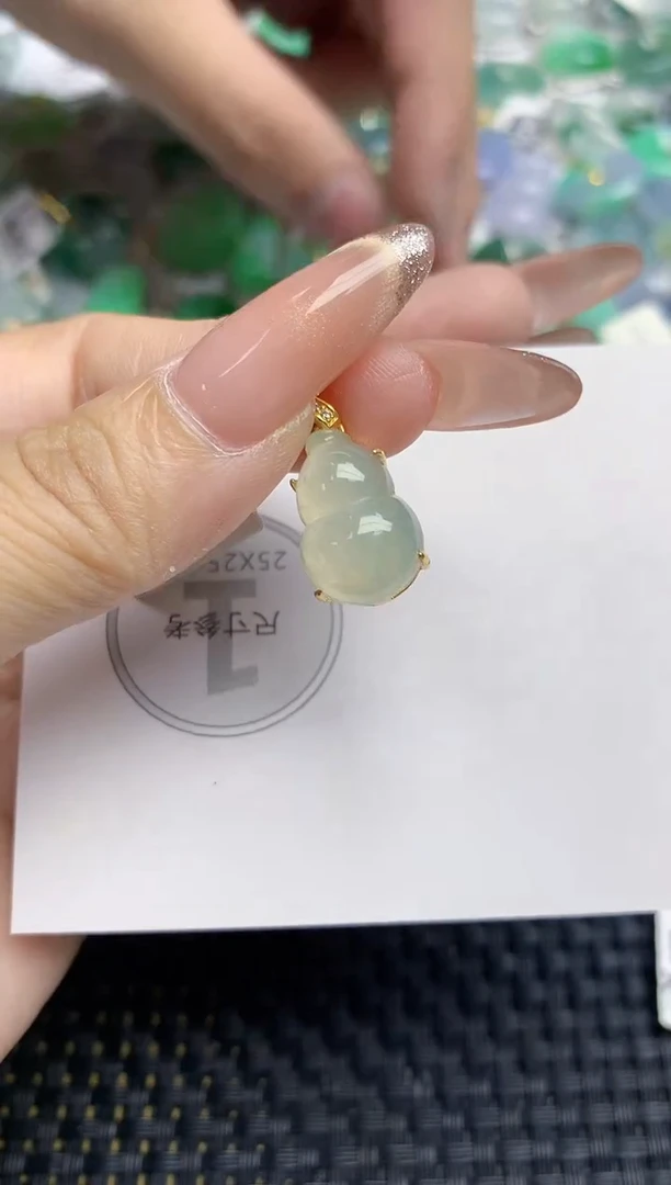 颈饰未镶嵌翡翠天然缅甸A货翡翠百元以上9元证书费自理