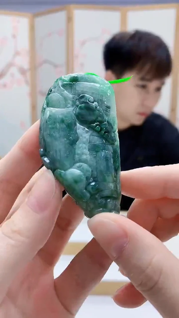 未镶嵌定制翡翠4868ry-毛货挂件47