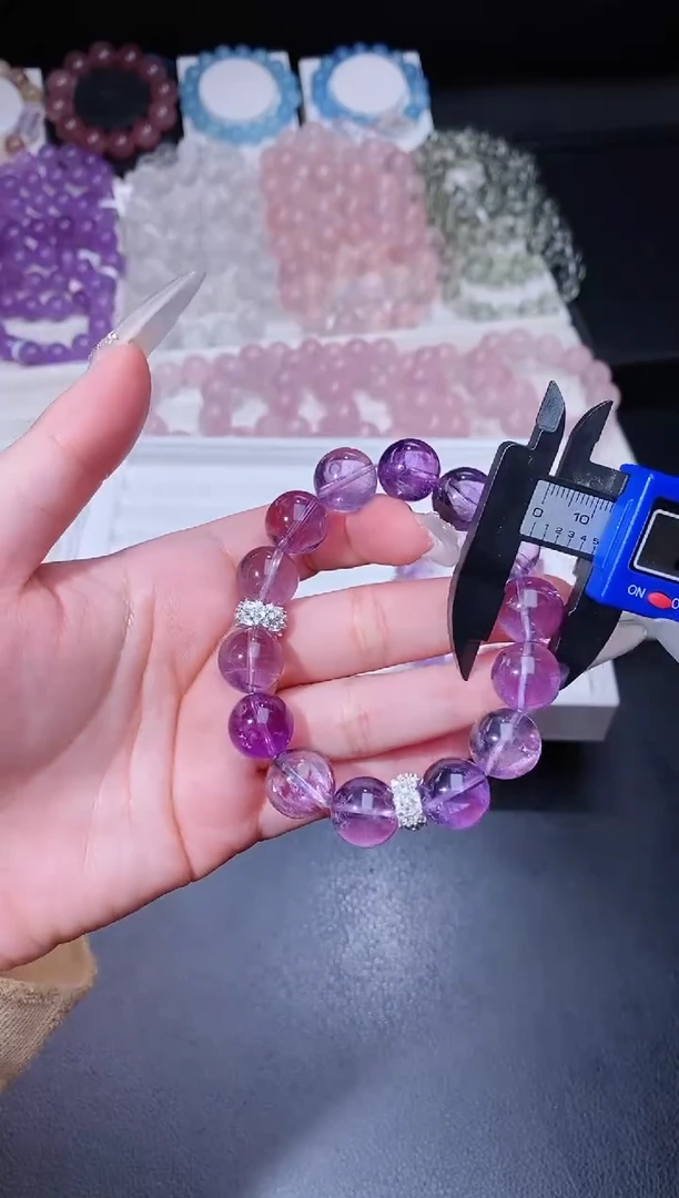 【闪购商品】水晶手链合金19.66紫水晶手串