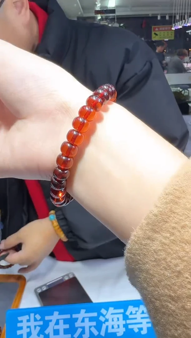 【闪购商品】血珀手链未镶嵌多样性发一件 091